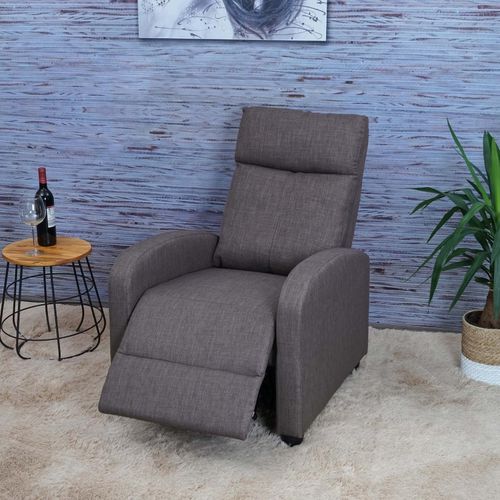 4057651432205 - Fernsehsessel MCW-F76 Relaxsessel Sessel Liegesessel Liegefunktion verstellbar Stoff Textil ~ grau-braun 4057651432205 - Fernsehsessel MCW-F76 Relaxsessel Sessel Liegesessel Liegefunktion verstellbar Stoff Textil ~ grau-braun