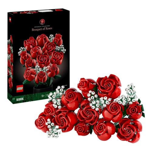5702017583488 - Construction set Botanical Collection Bouquet of Roses Multicolour 822 Pieces