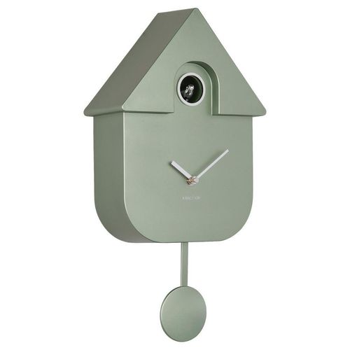 8714302757211 - Wanduhr Cuckoo  Dunkelgrün  Kunststoff  215x41x85 cm  Schlagwerk  Dekoration Uhren Wanduhren