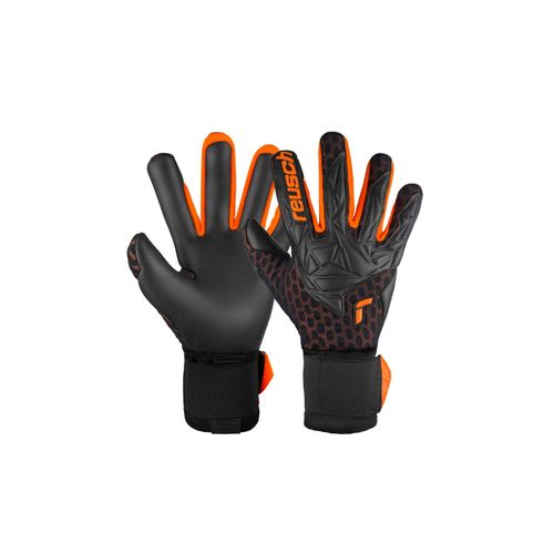 4060485492444 - Torwarthandschuhe REUSCH Attrakt Gold X Airvent Damen Gr 10 orange (schwarz orange) 52% Elastodien 45% Polyester 3% Polyamid mehrfarbig sportlich Handschuhe mit Hybrid Negative Cut