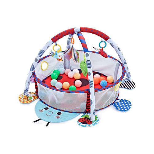 3800171200561 - Kikkaboo Krabbeldecke 3 in 1 Marienkäfer Bällebad Spielbogen 30 bunte Bälle rot 3800171200561 - Kikkaboo Krabbeldecke 3 in 1 Marienkäfer Bällebad Spielbogen 30 bunte Bälle rot