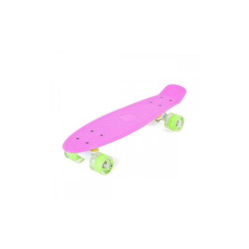 3800146226985 - Byox Kinder Skateboard Spice LED 22 Zoll Aluminium Achse 80A 45mm ABEC-7 pink
