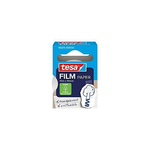 4063565479403 - tesafilm® Paper Klebefilm transparent 19 mm x 10 m lösungsmittelfrei beschriftbar 1 Rolle