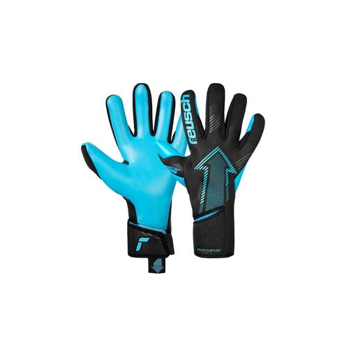 4060485566244 - Torwarthandschuhe REUSCH Fastgrip Aqua Damen Gr 105 blau 50% Elastodien 41% Polyester 6% Polyurethan 3% Polyamid mehrfarbig Handschuhe mit Hybrid Negative Cut