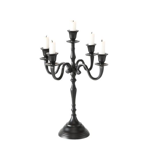 4020607651227 - Kerzenhalter Victoria schwarz H40 x Ø30 cm 4020607651227 - Kerzenhalter Victoria schwarz H40 x Ø30 cm