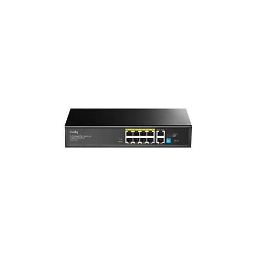6971690791421 - Cudy GS1010PE - 20 - Switch - 8 x 10 100 1000 (PoE) - an Rack montierbar Desktop - PoE+ (120 W)