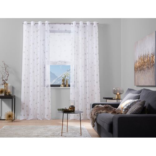 6920192973071 - my home Gardine »Stern« (1 St) Transparent Voile Polyester 6920192973071 - my home Gardine »Stern« (1 St) Transparent Voile Polyester