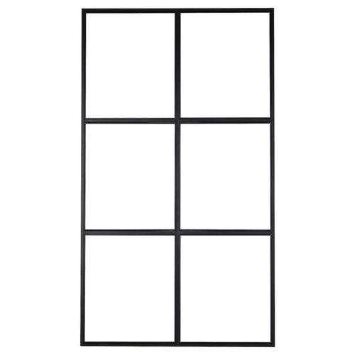7350107089495 - P & B Trennwand Schwarz Metall Glas 120x210x2 cm Wohnzimmer Raumteiler & Paravents 7350107089495 - P & B Trennwand Schwarz Metall Glas 120x210x2 cm Wohnzimmer Raumteiler & Paravents
