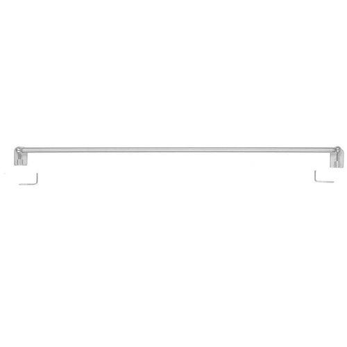 4004339379376 - Scheibenstange INDEKO Metz Gardinenstangen Gr L 80 cm - 160 cm Ø 7 mm 1 läufig grau (glanz nickelfarben) Gardinenstangen Wandmontage