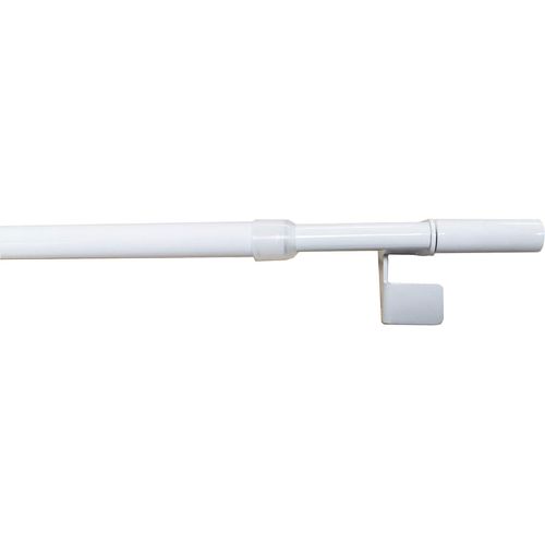 4042627048832 - Scheibenstange Fine indeko Ø 10 mm 1-läufig ausziehbar geklemmt Aluminium stufenlos verstellbare Klemmstange weiß