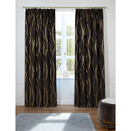 6920192966127 - Vorhang Prag Gr 3 schwarz B130cm H225cm Polyester GUIDO MARIA KRETSCHMER HOME & LIVING Gardinen Verdunkelungsvorhang Foliendruck mit Wellen democratichome Edition 6920192966127 - Vorhang Prag Gr 3 schwarz B130cm H225cm Polyester GUIDO MARIA KRETSCHMER HOME & LIVING Gardinen Verdunkelungsvorhang Foliendruck mit Wellen democratichome Edition