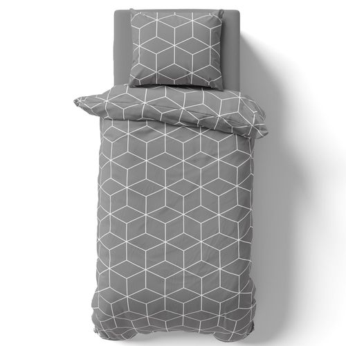 4255636629330 - NYVI Bettwäsche Set DreamScience Renforcé Design - Atmungsaktiv & Weich - 100% Baumwolle - Mit Reißverschluss Größe135x200 + 80x80 cm FarbeCube 4255636629330 - NYVI Bettwäsche Set DreamScience Renforcé Design - Atmungsaktiv & Weich - 100% Baumwolle - Mit Reißverschluss Größe135x200 + 80x80 cm FarbeCube