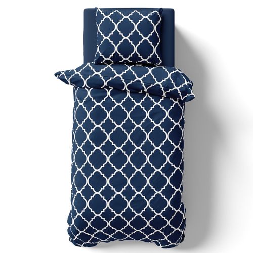 4255636629439 - NYVI Bettwäsche Set DreamScience Renforcé Design - Atmungsaktiv & Weich - 100% Baumwolle - Mit Reißverschluss Größe200x200 + 2x 80x80 cm FarbeMaroc