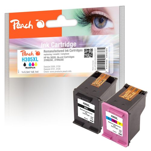 7640460546385 - HP 305 XL 2 Druckköpfe XL (bk col) ersetzt HP No 305XL 6ZA94AE für zB HP DeskJet 2700 HP DeskJet 2722 HP Envy 6020 HP DeskJet Plus 4120 e (wiederaufbereitet) 7640460546385 - HP 305 XL 2 Druckköpfe XL (bk col) ersetzt HP No 305XL 6ZA94AE für zB HP DeskJet 2700 HP DeskJet 2722 HP Envy 6020 HP DeskJet Plus 4120 e (wiederaufbereitet)