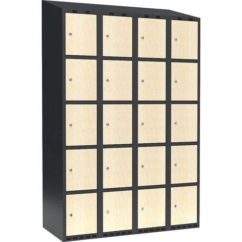 7042424849097 - 5er-Schließfachschrank Fydor 4 Abteile grau Birke B 1200 mm 4 Abteile schräge Dachform Zylinderschloss 7042424849097 - 5er-Schließfachschrank Fydor 4 Abteile grau Birke B 1200 mm 4 Abteile schräge Dachform Zylinderschloss