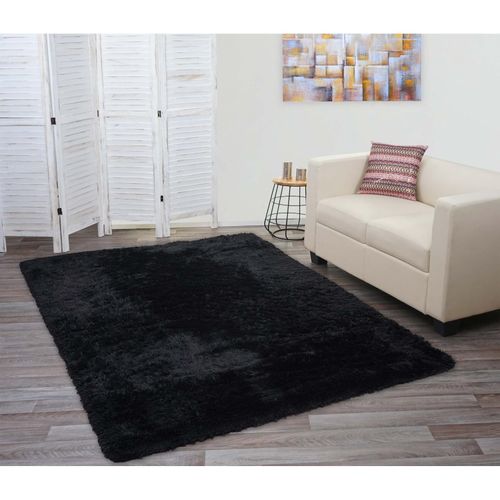 4057651358192 - Teppich MCW-F69 Shaggy Läufer Hochflor Langflor Stoff Textil flauschig weich 230x160cm ~ schwarz 4057651358192 - Teppich MCW-F69 Shaggy Läufer Hochflor Langflor Stoff Textil flauschig weich 230x160cm ~ schwarz