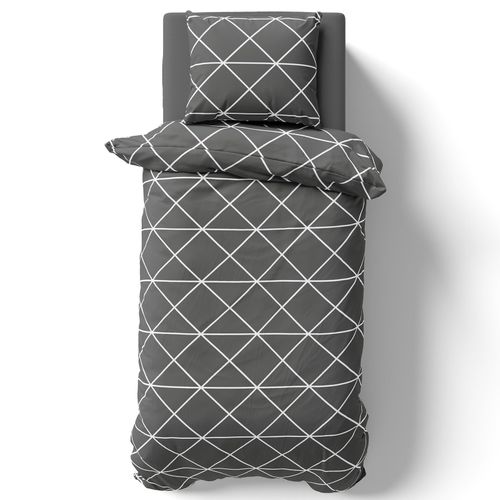 4255636629309 - NYVI Bettwäsche Set DreamScience Renforcé Design - Atmungsaktiv & Weich - 100% Baumwolle - Mit Reißverschluss Größe135x200 + 80x80 cm FarbeTriangle 4255636629309 - NYVI Bettwäsche Set DreamScience Renforcé Design - Atmungsaktiv & Weich - 100% Baumwolle - Mit Reißverschluss Größe135x200 + 80x80 cm FarbeTriangle