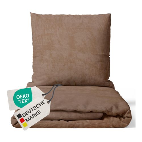 4255636630244 - NYVI Winter Bettwäsche Set DreamScience Cashmere Touch - Kuschelweich & Wärmend - Mit Reißverschluss Farbenougat Größe155x220 + 80x80 cm 4255636630244 - NYVI Winter Bettwäsche Set DreamScience Cashmere Touch - Kuschelweich & Wärmend - Mit Reißverschluss Farbenougat Größe155x220 + 80x80 cm