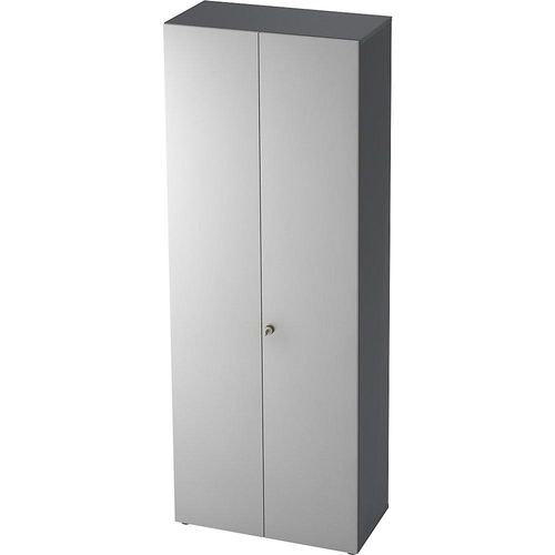 4032062158104 - eurokraft pro Garderobenschrank 2 Fachböden 1 Kleiderstange graphit lichtgrau 4032062158104 - eurokraft pro Garderobenschrank 2 Fachböden 1 Kleiderstange graphit lichtgrau