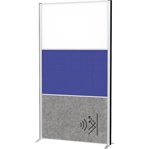4002390090056 - MAUL Stellwandsystem MAULconnecto Steckmodule 1x Whiteboard 1x Akustikvlies 1x Textiloberfläche Klettverbindung H 1800 x B 1000 mm silber 4002390090056 - MAUL Stellwandsystem MAULconnecto Steckmodule 1x Whiteboard 1x Akustikvlies 1x Textiloberfläche Klettverbindung H 1800 x B 1000 mm silber