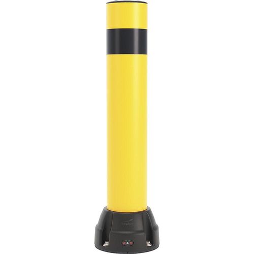 5407011840093 - Boplan Rammschutz-Poller 125L Höhe 750 mm verzinkte Platte gelb schwarzer Streifen 5407011840093 - Boplan Rammschutz-Poller 125L Höhe 750 mm verzinkte Platte gelb schwarzer Streifen