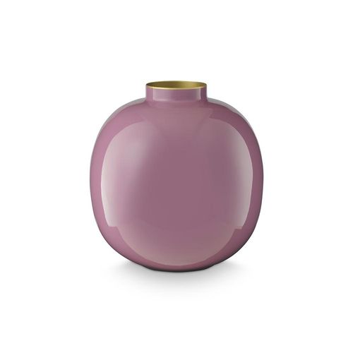 8720874269977 - Dekovase PIP STUDIO Vase lila B23cm H23cm T23cm Ø23cm Metall Vasen 8720874269977 - Dekovase PIP STUDIO Vase lila B23cm H23cm T23cm Ø23cm Metall Vasen