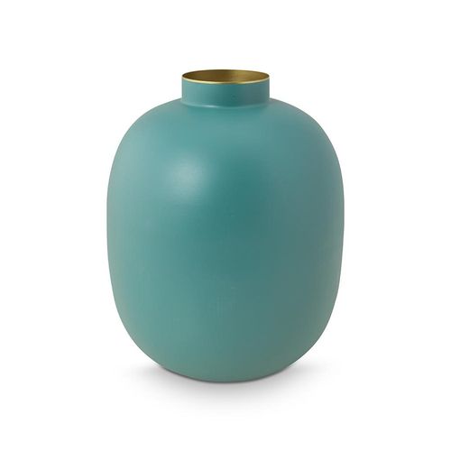 8720874270058 - Dekovase PIP STUDIO Vase blau (hellblau) B25cm H31cm T25cm Ø25cm Metall Vasen 8720874270058 - Dekovase PIP STUDIO Vase blau (hellblau) B25cm H31cm T25cm Ø25cm Metall Vasen