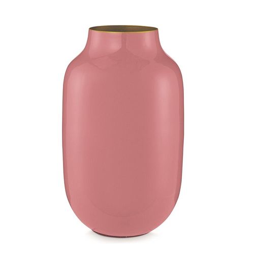 8720195367208 - Dekovase PIP STUDIO Vase rosa (altrosa) B18cm H30cm T18cm Ø18cm Metall Vasen 8720195367208 - Dekovase PIP STUDIO Vase rosa (altrosa) B18cm H30cm T18cm Ø18cm Metall Vasen