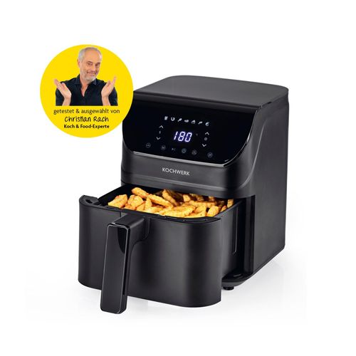 4067522040163 - Rachs KOCHWERK Heißluft-Fritteuse Digital 4l 1400W schwarz matt mit Erinnerungsfunktion 4067522040163 - Rachs KOCHWERK Heißluft-Fritteuse Digital 4l 1400W schwarz matt mit Erinnerungsfunktion