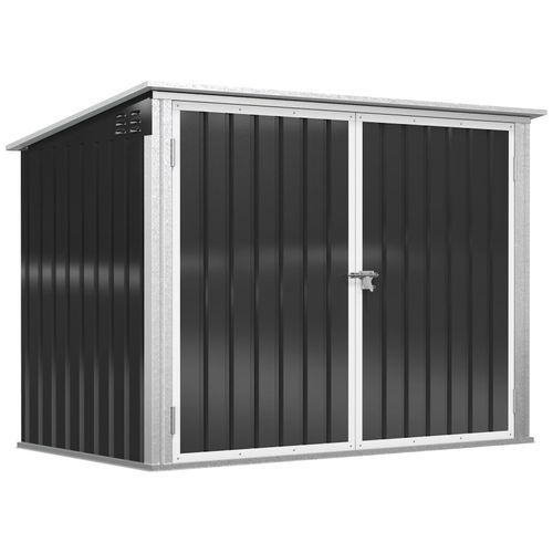 4251774951487 - Mülltonnenbox Gerätebox Müllbox Storer für 2 Mülltonnen abschließbar Stahl Schwarz 1785 x 1045 x 1 4251774951487 - Mülltonnenbox Gerätebox Müllbox Storer für 2 Mülltonnen abschließbar Stahl Schwarz 1785 x 1045 x 1