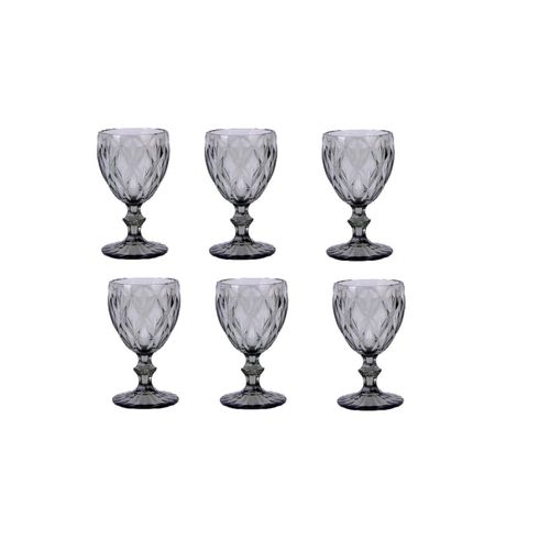 4047125304350 - Diamond Weingläser – Perfekte 6er Setweingläser mit 250 ml Anthrazit 4047125304350 - Diamond Weingläser – Perfekte 6er Setweingläser mit 250 ml Anthrazit