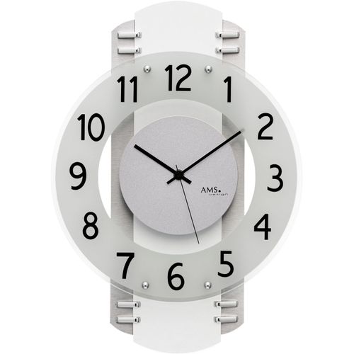 4037445161986 - Funkwanduhr AMS weiß Wanduhren B H L 28cm x 6cm x 40cm Quarzuhr Wanduhr Made in Germany Wohnzimmer Esszimmer Büro 4037445161986 - Funkwanduhr AMS weiß Wanduhren B H L 28cm x 6cm x 40cm Quarzuhr Wanduhr Made in Germany Wohnzimmer Esszimmer Büro