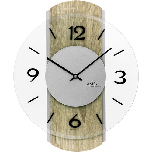 4037445161931 - Wanduhr AMS bunt (eichefarben) Wanduhren B H L 27cm x 4cm x 34cm Quarzuhr Made in Germany Holz Wohnzimmer Esszimmer Arbeitszimmer 4037445161931 - Wanduhr AMS bunt (eichefarben) Wanduhren B H L 27cm x 4cm x 34cm Quarzuhr Made in Germany Holz Wohnzimmer Esszimmer Arbeitszimmer