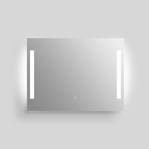 4250312123386 - LED-Lichtspiegel WELLTIME Plaza silber (siber matt) B80cm H60cm T24cm Aluminium glasspiegel Spiegel mit Lichtfarbenwechsler und Dimmschalter in verschiedenen Größen 4250312123386 - LED-Lichtspiegel WELLTIME Plaza silber (siber matt) B80cm H60cm T24cm Aluminium glasspiegel Spiegel mit Lichtfarbenwechsler und Dimmschalter in verschiedenen Größen