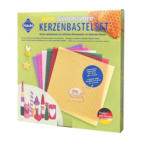4006094343234 - Bienenwachs Kerzen-Bastel-Set bunt 6 Farben 4006094343234 - Bienenwachs Kerzen-Bastel-Set bunt 6 Farben