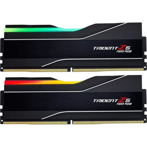 4713294238665 - Trident Z5 Neo RGB DDR5-6000 - 48GB - CL28 - Dual Channel (2 pcs) - AMD EXPO - Schwarz mit RGB 4713294238665 - Trident Z5 Neo RGB DDR5-6000 - 48GB - CL28 - Dual Channel (2 pcs) - AMD EXPO - Schwarz mit RGB