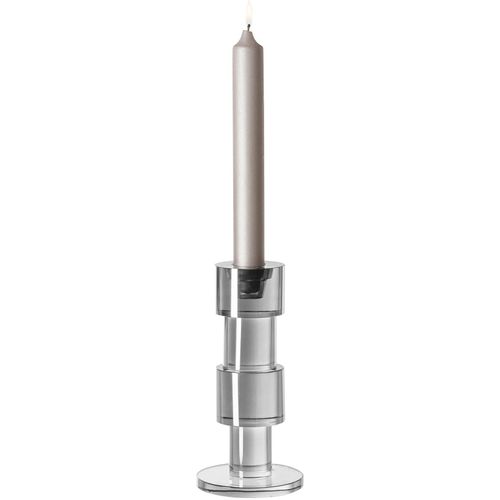 4042911180033 - Kerzenleuchter FINK BODI grau B10cm H20cm T10cm Kristallglas Kerzenhalter Stabkerzenhalter aus Kristallglas rund 4042911180033 - Kerzenleuchter FINK BODI grau B10cm H20cm T10cm Kristallglas Kerzenhalter Stabkerzenhalter aus Kristallglas rund