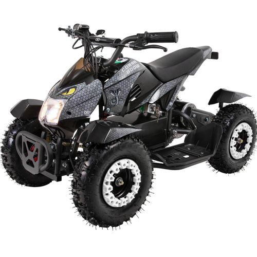4056551250414 - Elektro-Kinderquad Cobra 800 Watt bis 30 km h ab 5 Jahren Federung 3x 12V-Akku Scheibenbremsen (Grau Schwarz) 4056551250414 - Elektro-Kinderquad Cobra 800 Watt bis 30 km h ab 5 Jahren Federung 3x 12V-Akku Scheibenbremsen (Grau Schwarz)