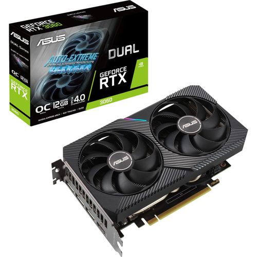 4711081309925 - ASUS Dual -RTX3060-O12G-V2 - GeForce RTX 3060 - 12 GB - GDDR6 - 192 Bit - 7680 x 4320 Pixel - PCI Express 40 4711081309925 - ASUS Dual -RTX3060-O12G-V2 - GeForce RTX 3060 - 12 GB - GDDR6 - 192 Bit - 7680 x 4320 Pixel - PCI Express 40