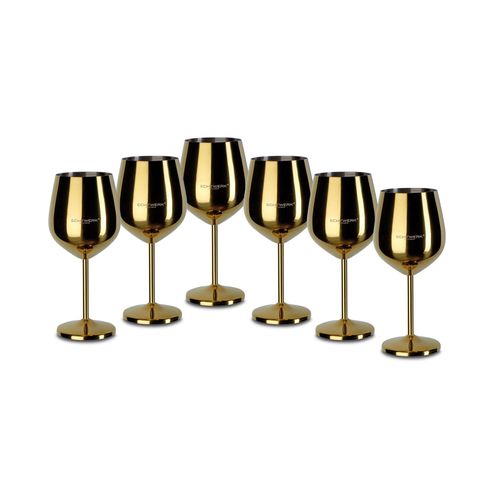 4260238063475 - Weinglas Trinkgefäße goldfarben Weingläser und Dekanter PVD Beschichtung 6-teilig 4260238063475 - Weinglas Trinkgefäße goldfarben Weingläser und Dekanter PVD Beschichtung 6-teilig