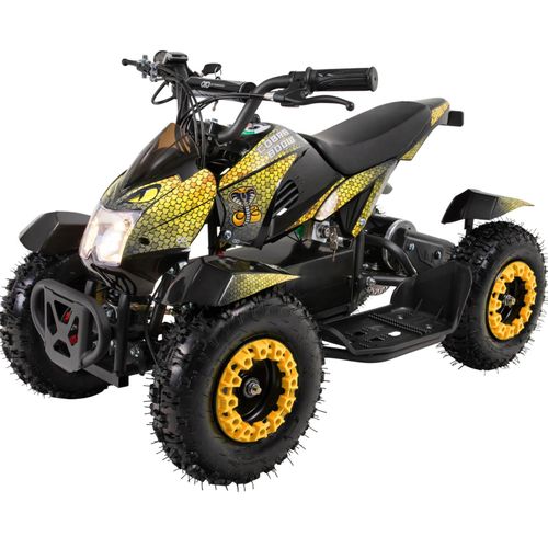 4056551250452 - Elektro-Kinderquad Cobra 800 Watt bis 30 km h ab 5 Jahren Federung 3x 12V-Akku Scheibenbremsen (Gelb Schwarz) 4056551250452 - Elektro-Kinderquad Cobra 800 Watt bis 30 km h ab 5 Jahren Federung 3x 12V-Akku Scheibenbremsen (Gelb Schwarz)