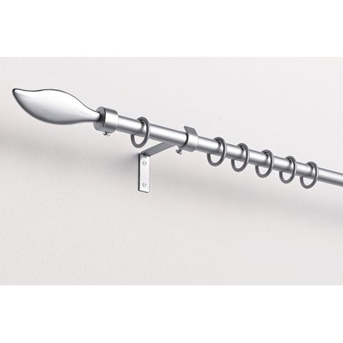 4003018205357 - Gardinenstange Gardinenstangen Set Metall Gardinenstangen Gr L 240 cm 1 St 1 läufig silberfarben Gardinenstangen Deckenmontage 1-Lauf