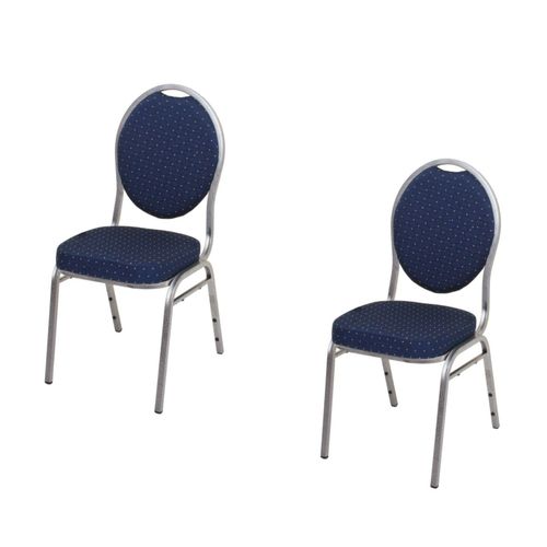 4059865653407 - 2er Set Stuhl Bankett blau Polsterstuhl Konferenz Stühle Punkte feuerhemmend 4059865653407 - 2er Set Stuhl Bankett blau Polsterstuhl Konferenz Stühle Punkte feuerhemmend