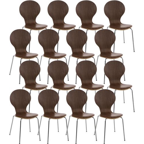 4251152636548 - 16 x Stapelstuhl DIEGO ergonomisch geformter Konferenzstuhl mit Holzsitz und stabilem Metallgestell I In verschiedenen Farben erhältlich 4251152636548 - 16 x Stapelstuhl DIEGO ergonomisch geformter Konferenzstuhl mit Holzsitz und stabilem Metallgestell I In verschiedenen Farben erhältlich