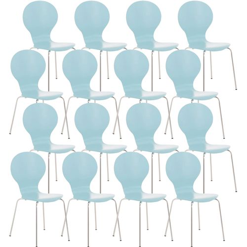 4251152617295 - 16 x Stapelstuhl DIEGO ergonomisch geformter Konferenzstuhl mit Holzsitz und stabilem Metallgestell I In verschiedenen Farben erhältlich 4251152617295 - 16 x Stapelstuhl DIEGO ergonomisch geformter Konferenzstuhl mit Holzsitz und stabilem Metallgestell I In verschiedenen Farben erhältlich