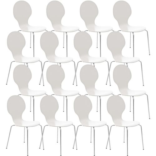 4251152617257 - 16 x Stapelstuhl DIEGO ergonomisch geformter Konferenzstuhl mit Holzsitz und stabilem Metallgestell I In verschiedenen Farben erhältlich 4251152617257 - 16 x Stapelstuhl DIEGO ergonomisch geformter Konferenzstuhl mit Holzsitz und stabilem Metallgestell I In verschiedenen Farben erhältlich