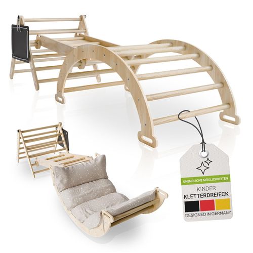 4262437184708 - Kletterdreieck Movario Klein - Indoor Klettergerüst Kletterdreieck und Kletterbogen Rutsche