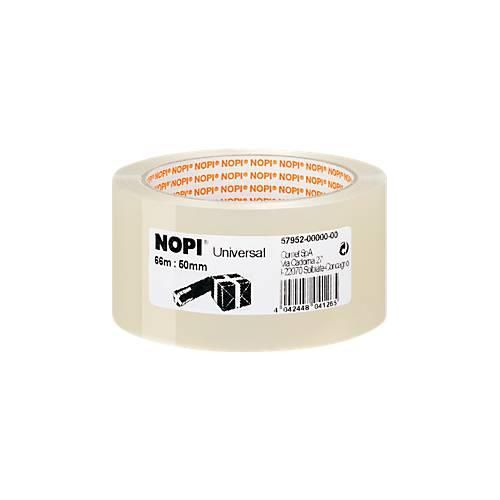 4042448041234 - Nopi® Packband Universal 4040 L 66 m x B 50 mm transparent 6 Rollen 4042448041234 - Nopi® Packband Universal 4040 L 66 m x B 50 mm transparent 6 Rollen