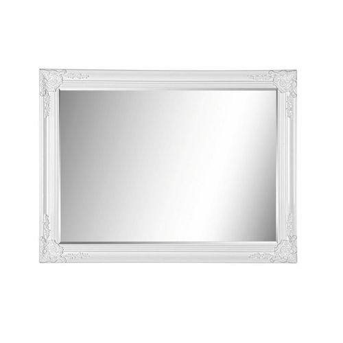 9007019464305 - Carryhome Wandspiegel Weiß Holz rechteckig 60x80x33 cm Verzierungen senkrecht und waagrecht montierbar Spiegel Wandspiegel 9007019464305 - Carryhome Wandspiegel Weiß Holz rechteckig 60x80x33 cm Verzierungen senkrecht und waagrecht montierbar Spiegel Wandspiegel
