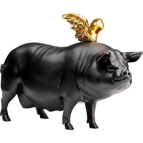 4025621569077 - Dekofigur DESIGN Deko Figur Flying Pig Schwarz 21cm schwarz B14cm H205cm T395cm Polyresin Dekofiguren 4025621569077 - Dekofigur DESIGN Deko Figur Flying Pig Schwarz 21cm schwarz B14cm H205cm T395cm Polyresin Dekofiguren